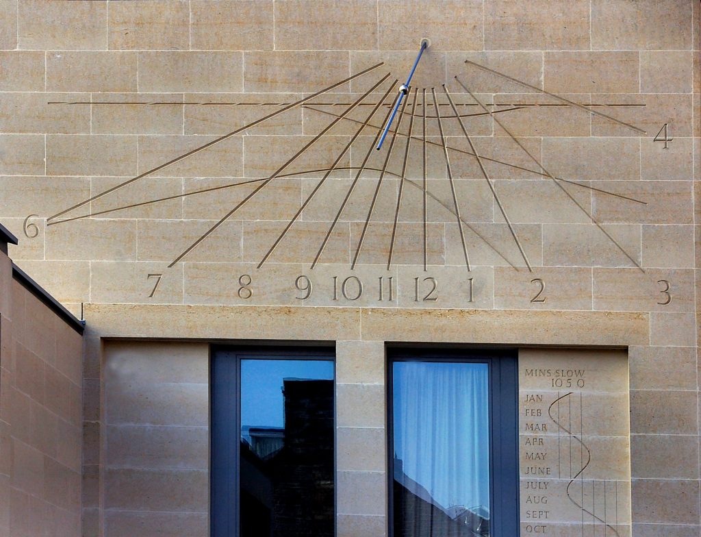 Sundial on a wall