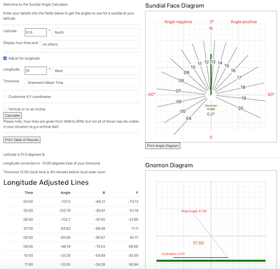 Sundial Calculator Image