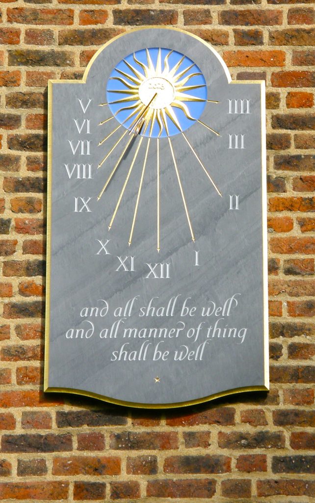 Wall Sundial: Emmanuel College, Cambridge