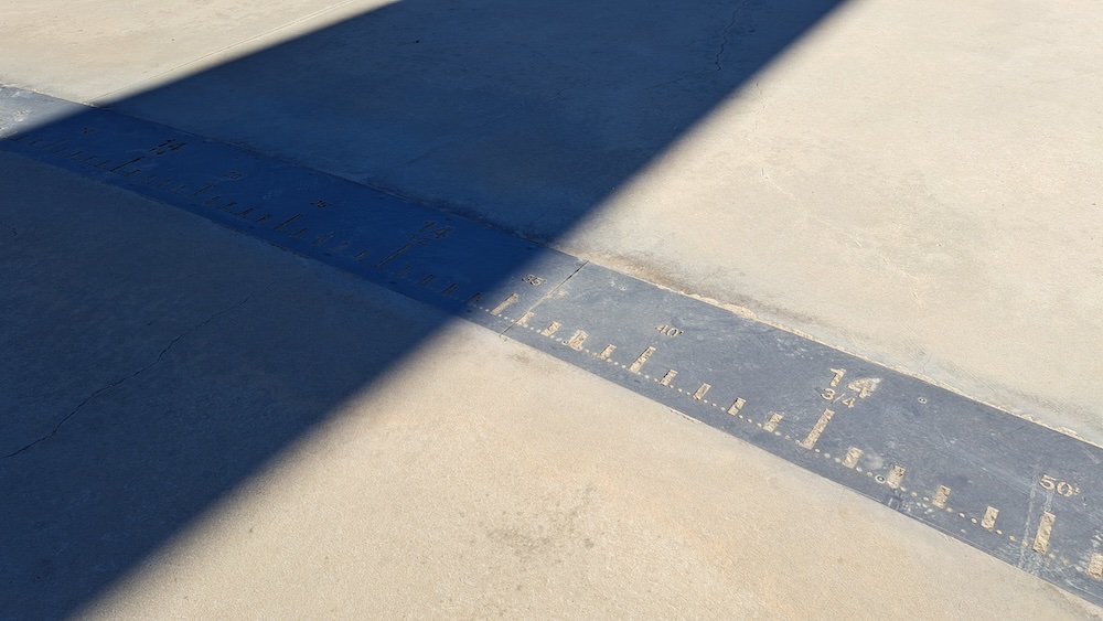 Zaragoza Sundial Scale